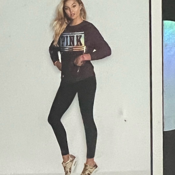PINK Victoria's Secret Pants - Victoria’s Secret Pink Long sleeve Campus Crew and legging gift Set Large
